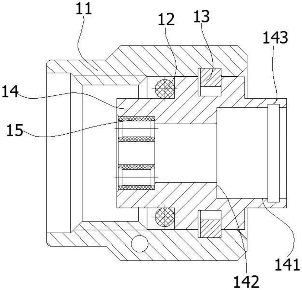 Novel millimeter wave radio frequency coaxial connector and cable connecting method thereof