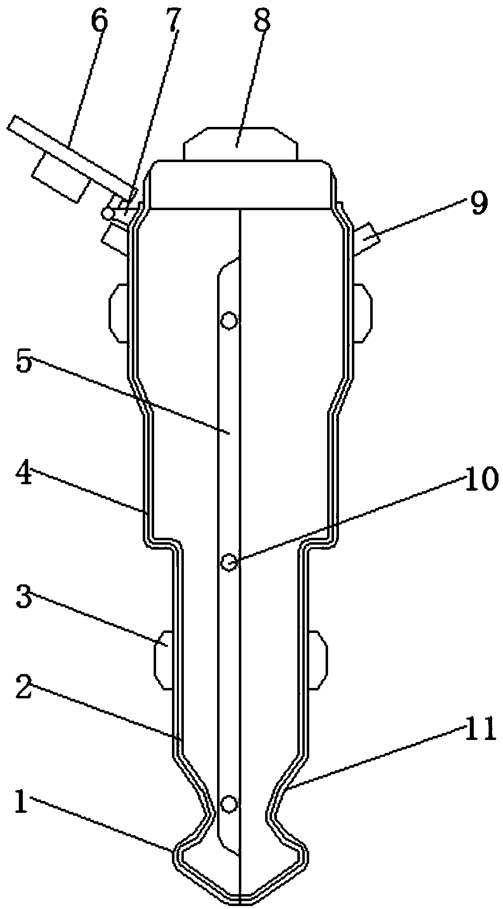 Internet router power connector processing device