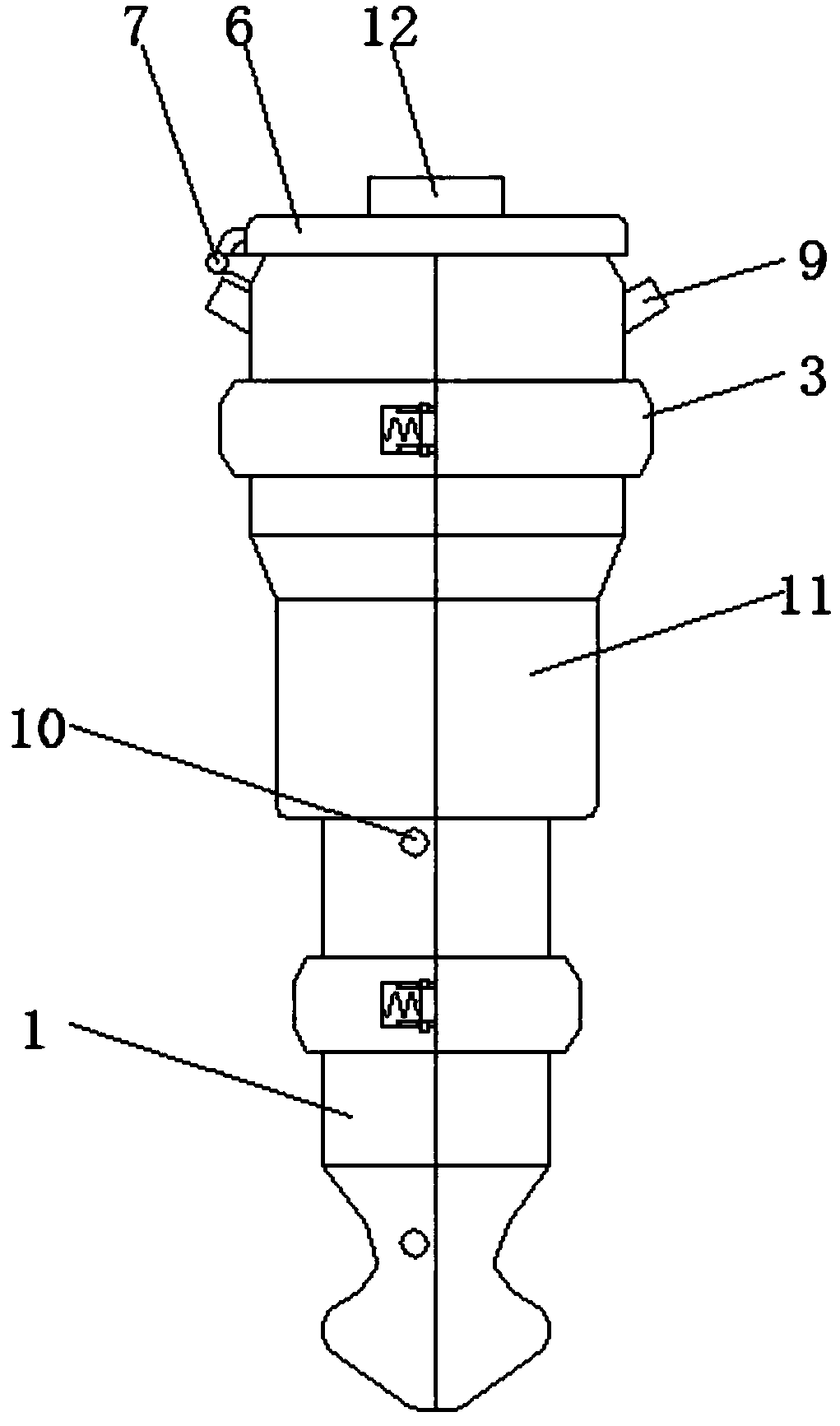 Internet router power connector processing device