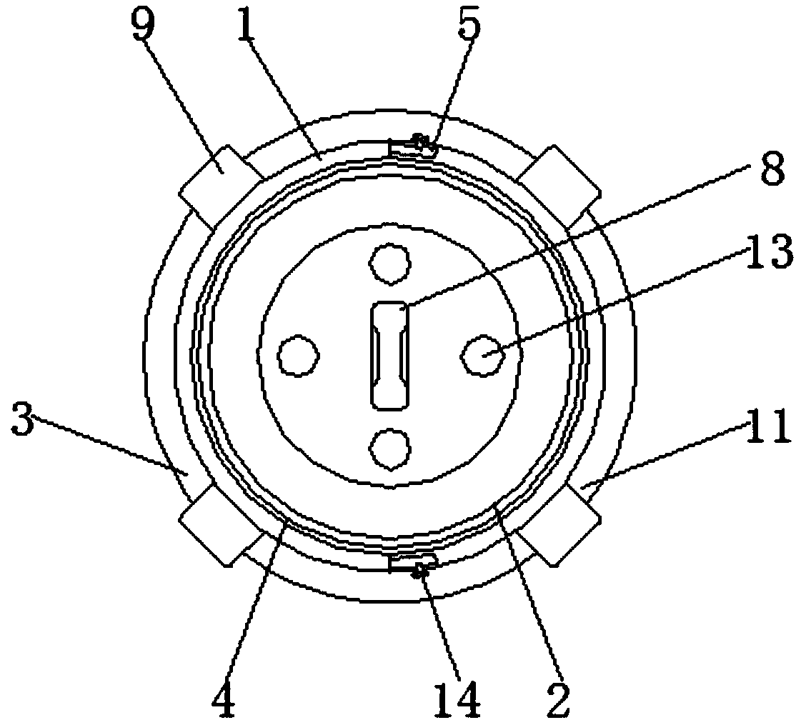 Internet router power connector processing device