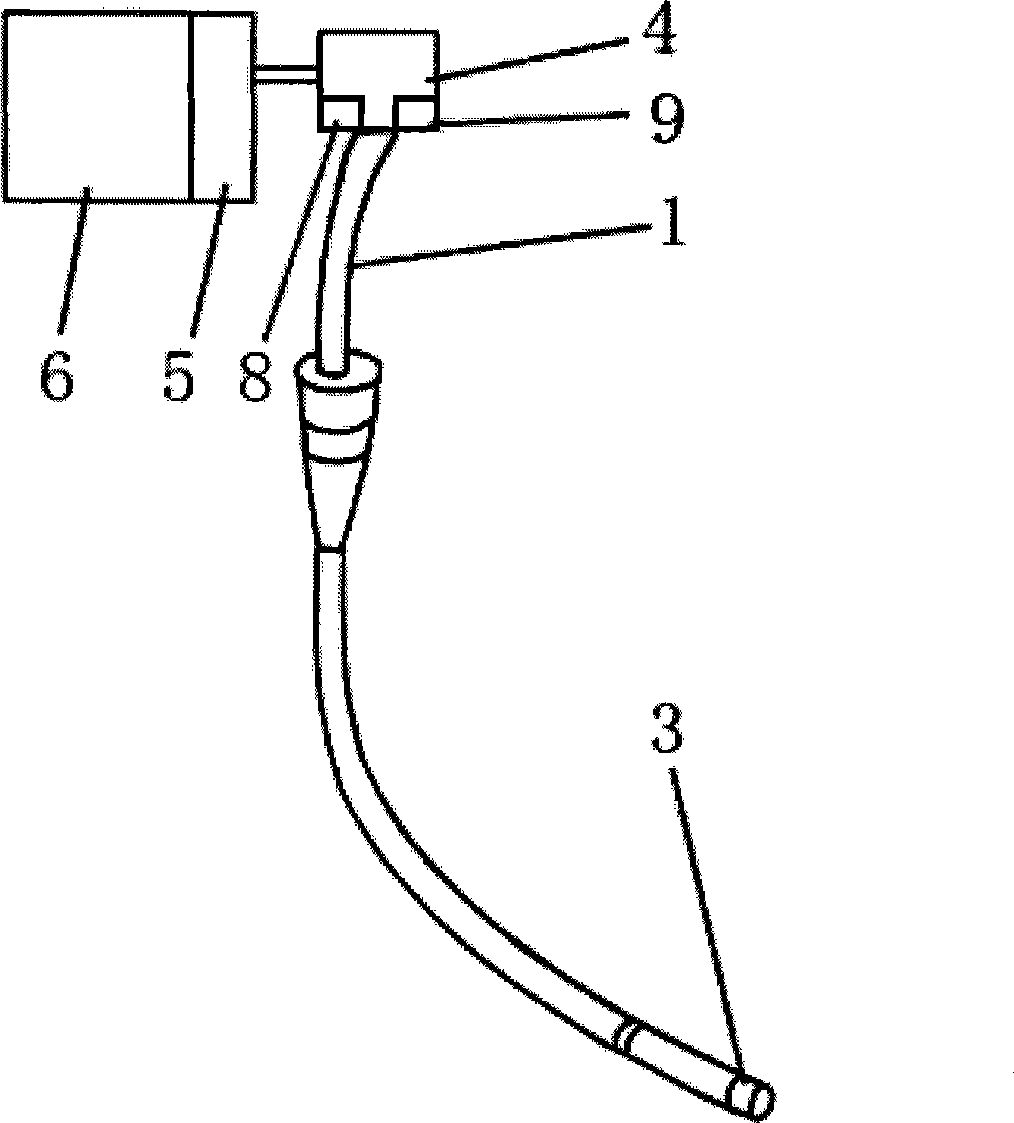 Endoscope with suction and administration channel