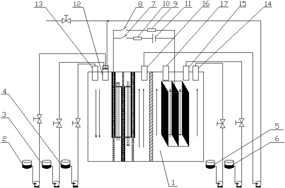 Method and device for treating coking wastewater and producing hydrogen gas by microbial electrolysis cell