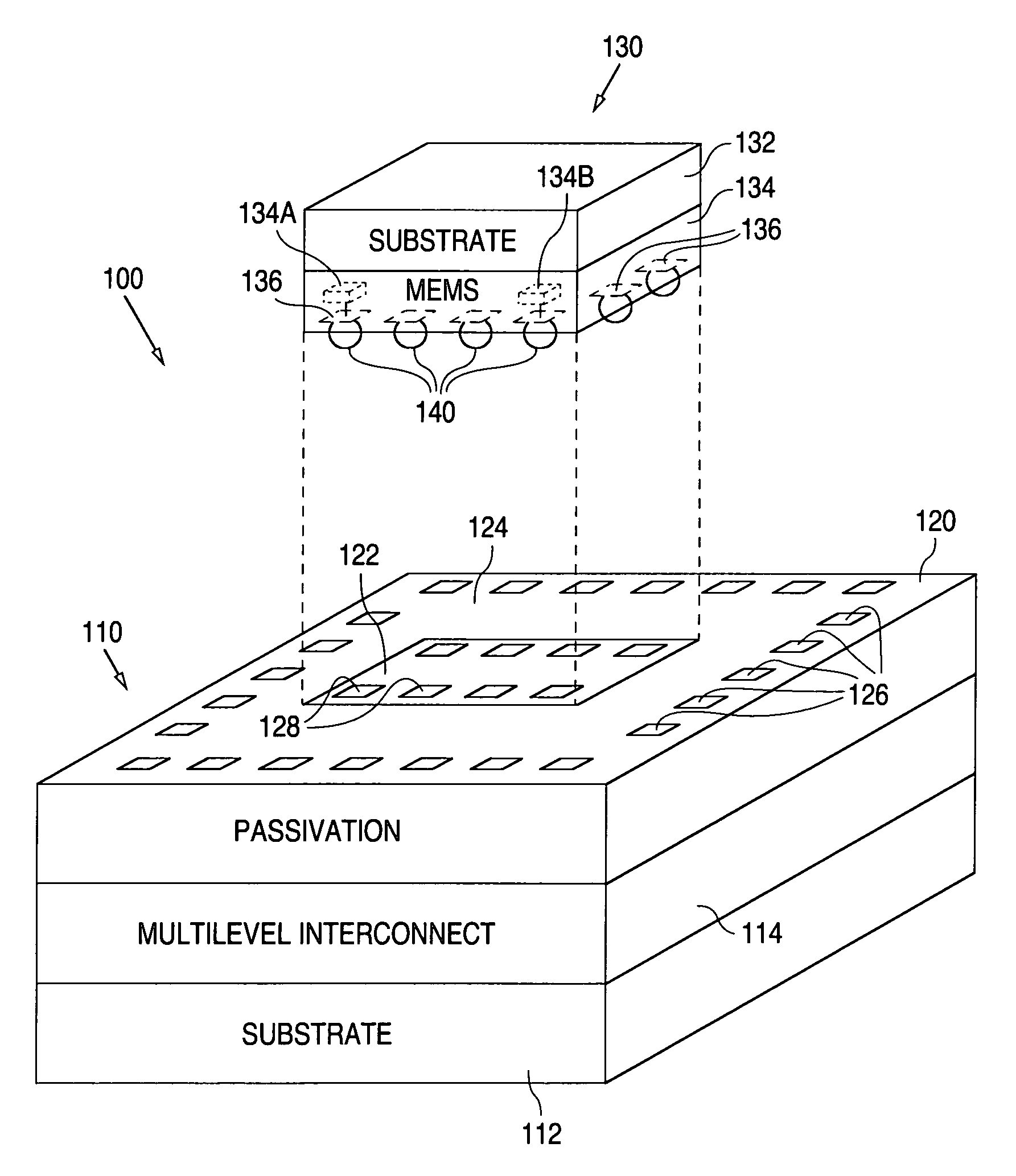 Method of forming the integrated circuit having a die with high Q inductors and capacitors attached to a die with a circuit as a flip chip