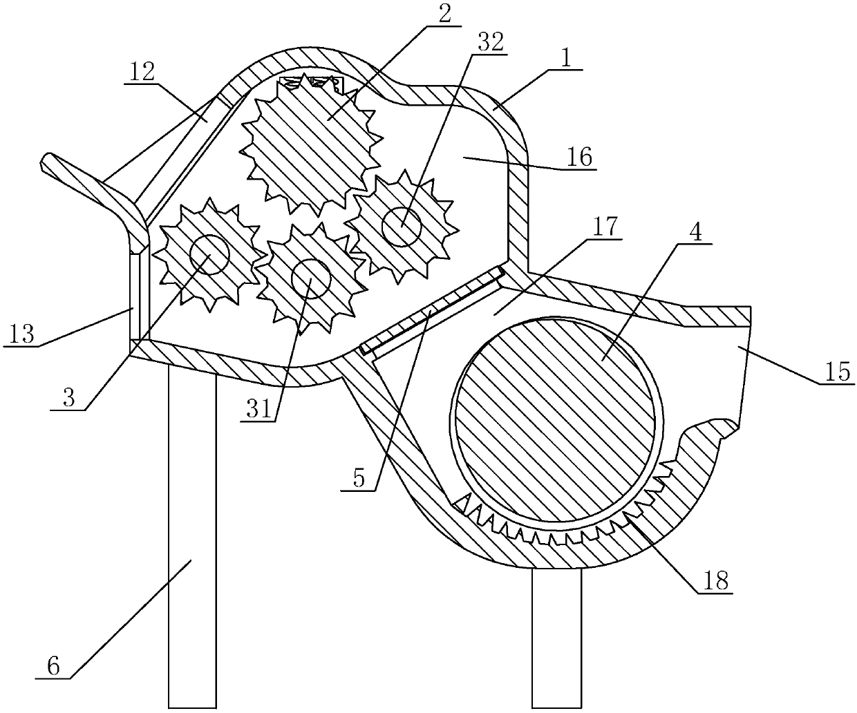 Building material smashing device