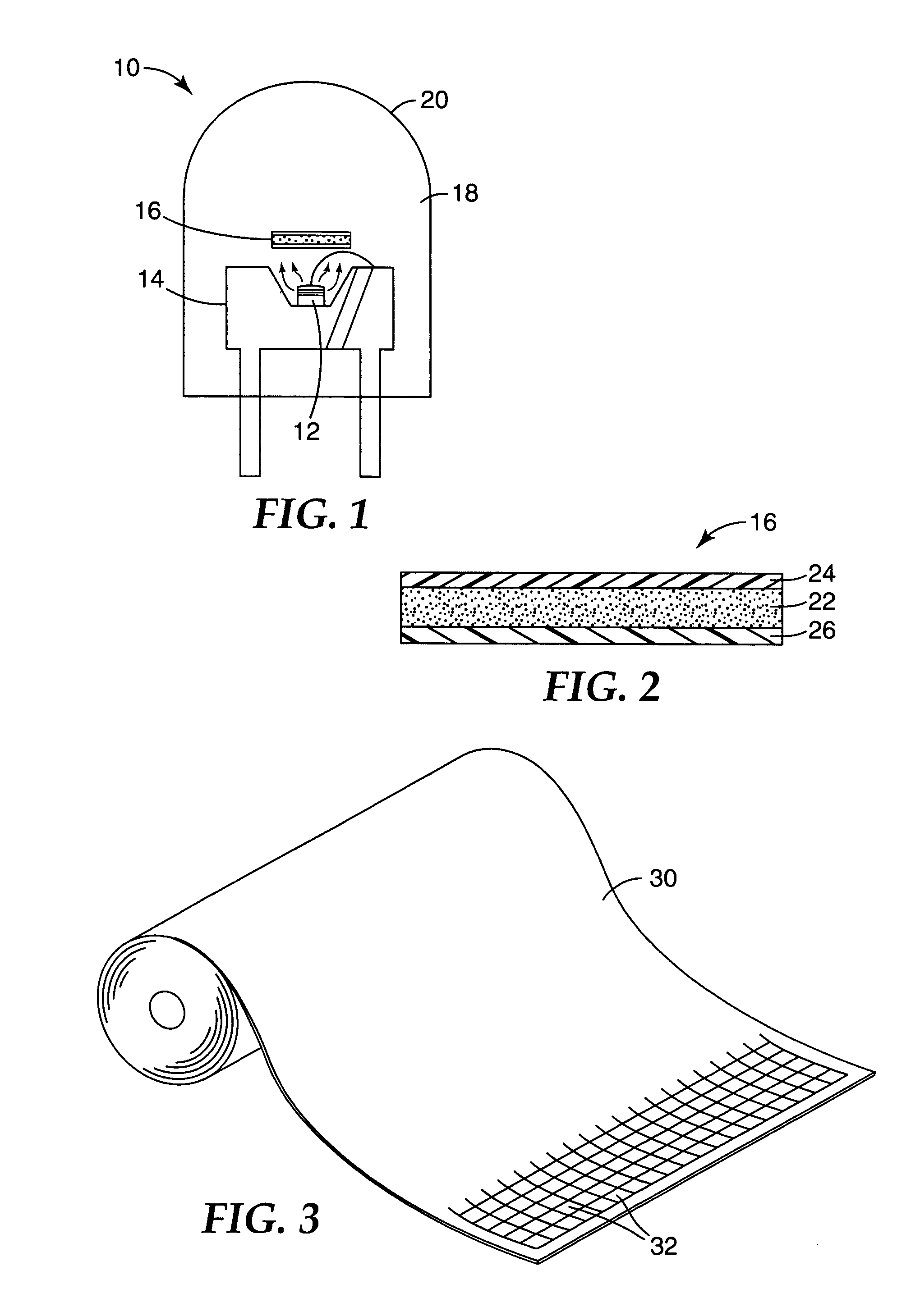 Phosphor based light sources having a polymeric long pass reflector