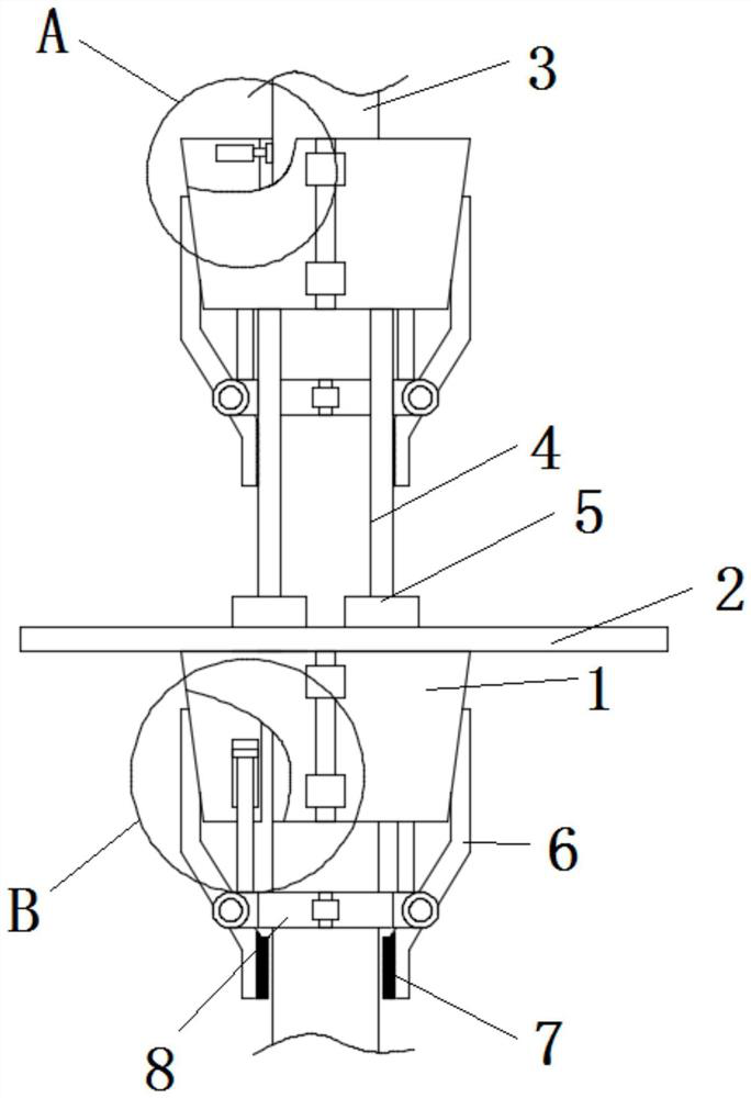 Telegraph pole climbing device for electric power engineering