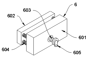 Continuous material hardness detecting device with deviation-preventing structure