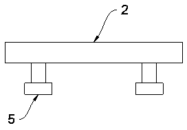 Continuous material hardness detecting device with deviation-preventing structure