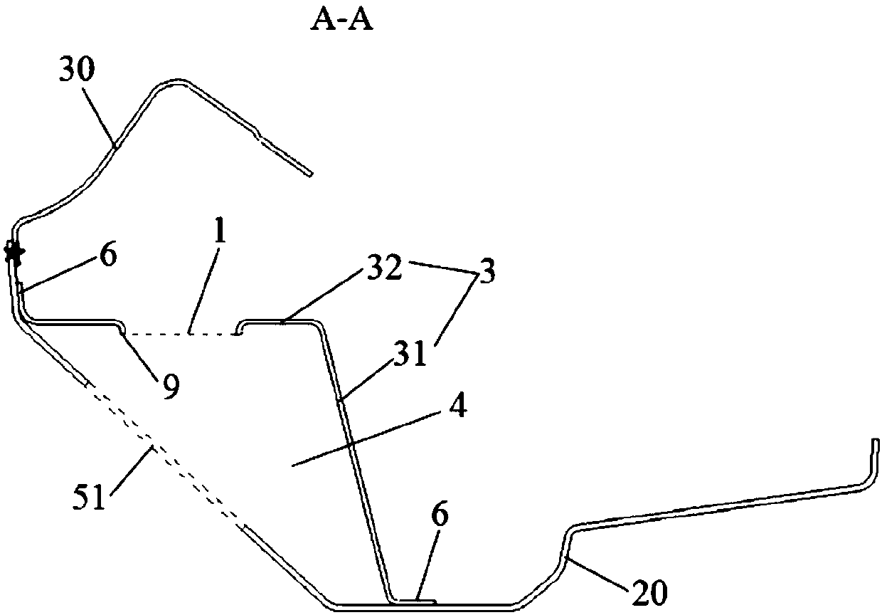 Ventilation hood reinforcing plate, ventilation hood assembly and vehicle