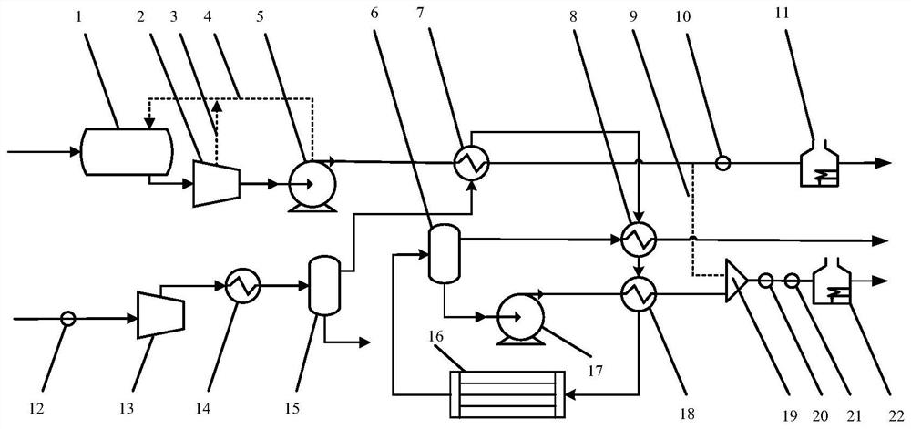 A co  <sub>2</sub> Purification and liquefaction process of flooding production gas re-injection