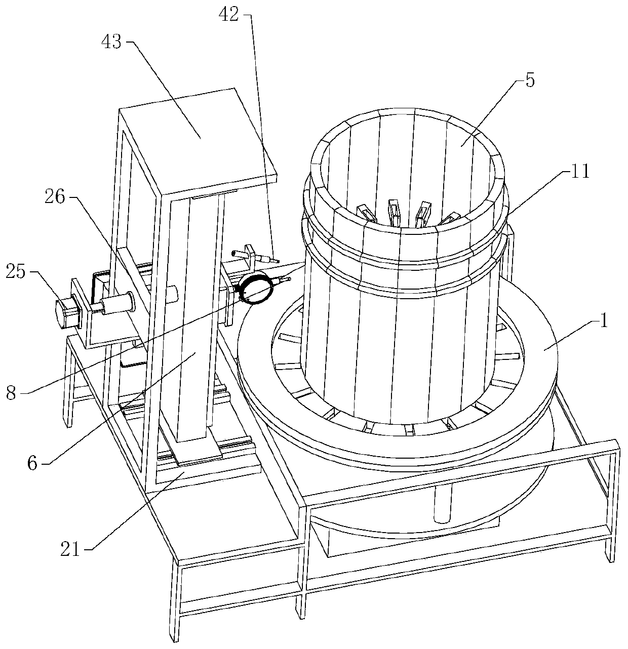 Barrel forming equipment with bounce value detecting and marking function and method thereof