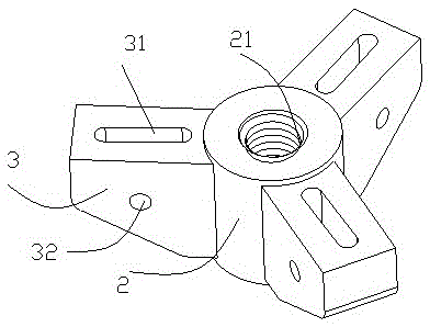 A feeding bush fixing device for an extruder