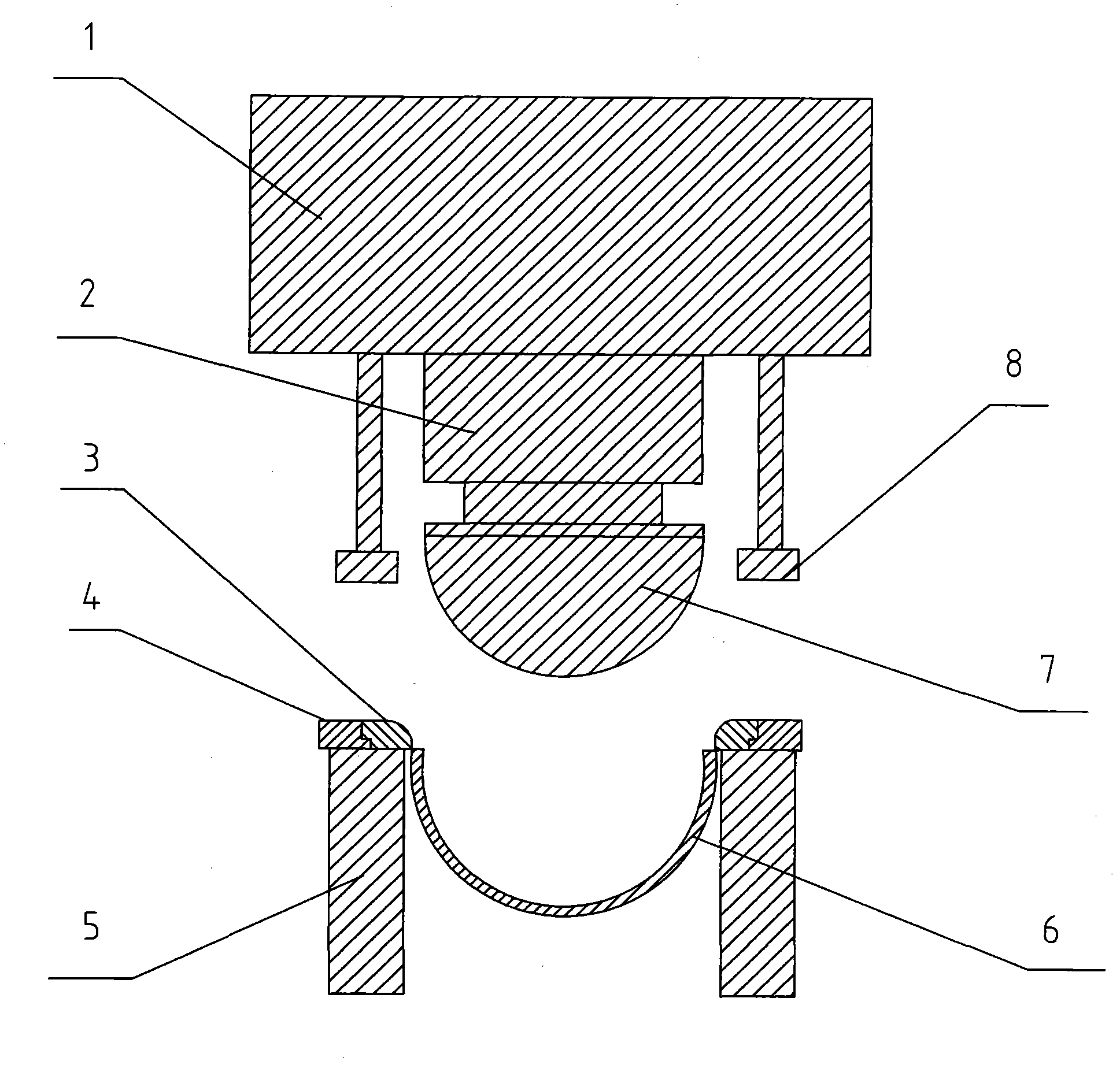 Method for manufacturing end socket of voltage stabilizer for nuclear power