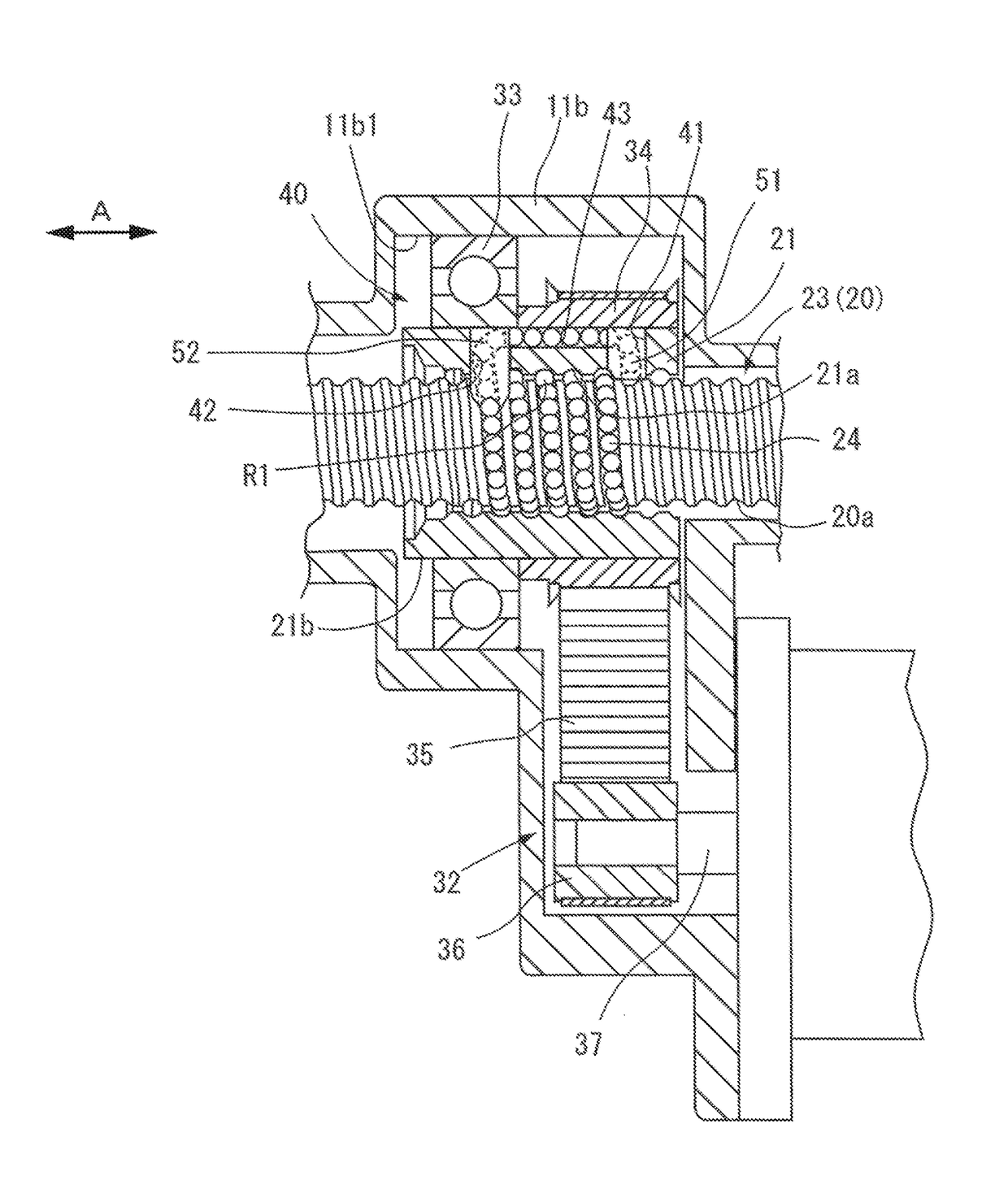 Ball screw device, method of manufacturing ball screw device, and steering system