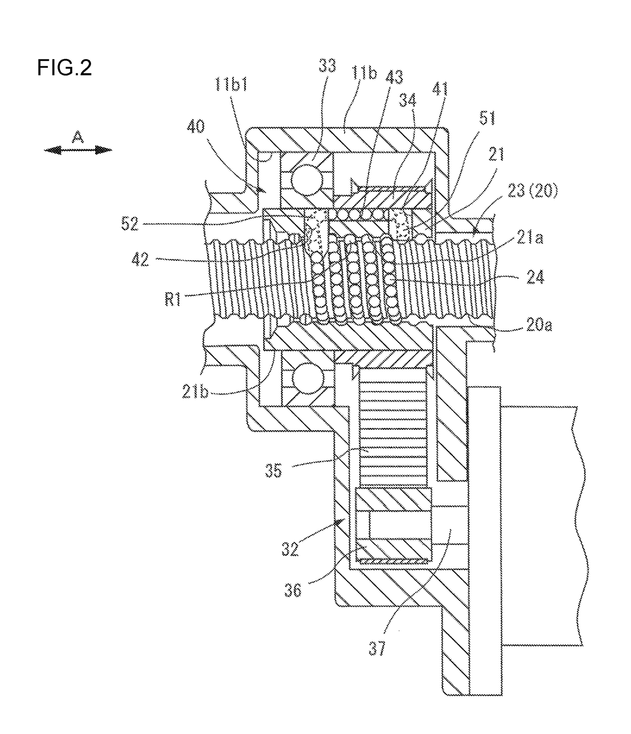 Ball screw device, method of manufacturing ball screw device, and steering system