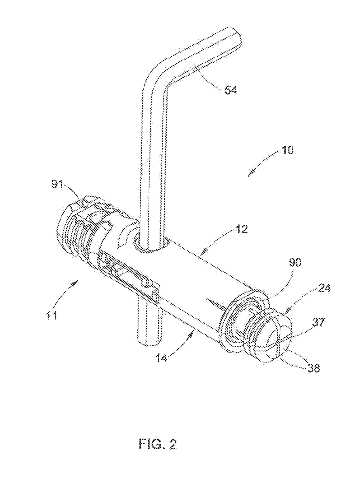 Device for joining parts of furniture and furnishing accessories