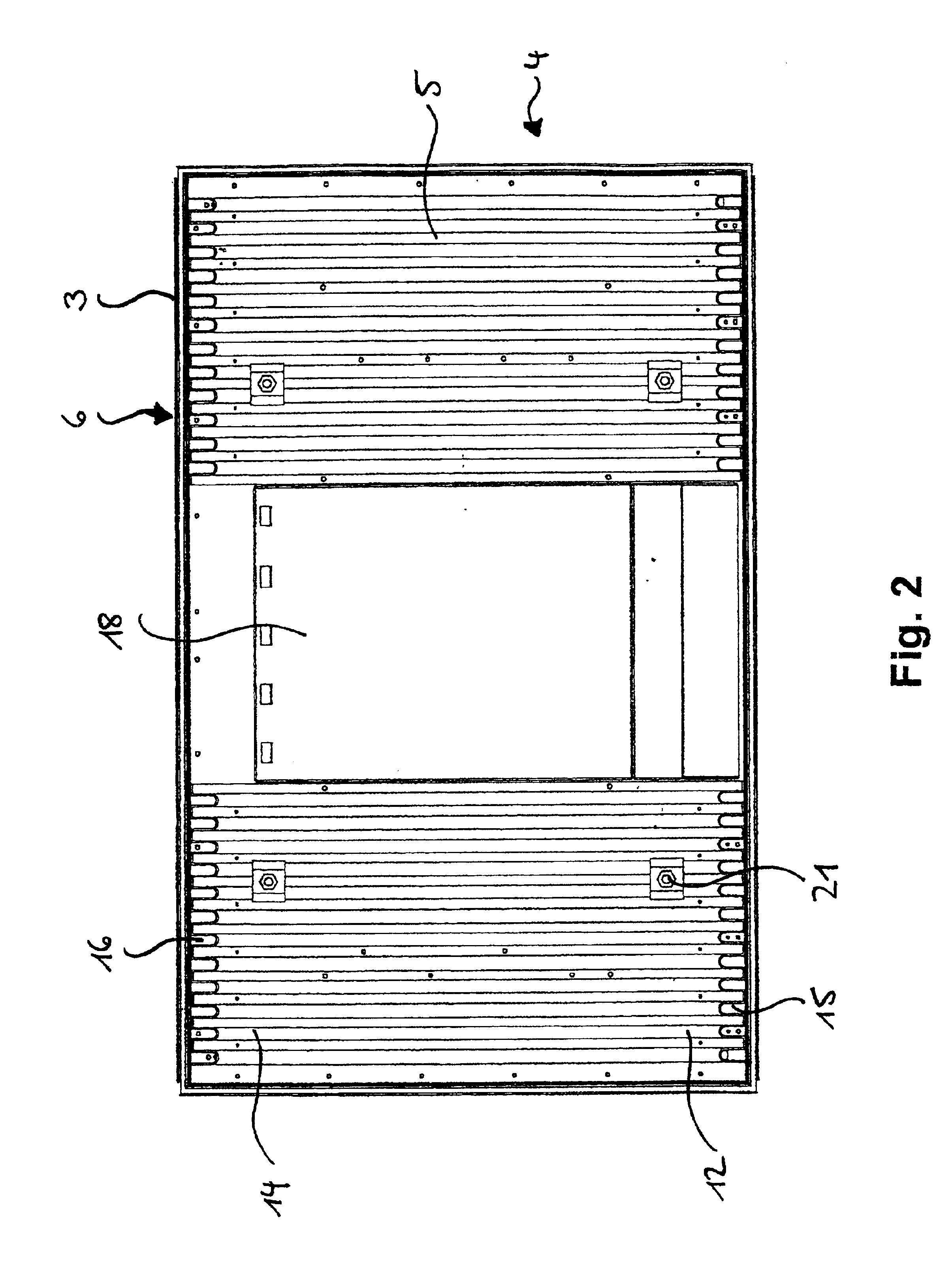 Apparatus for mounting and cooling a flat screen