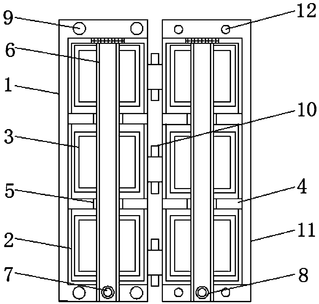 Rapid transportation carton dustproof folding device