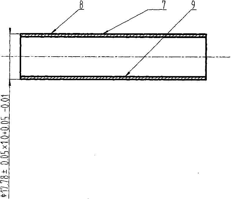 Method for processing thin-walled tube of zirconium alloy specially used by nuclear reactor
