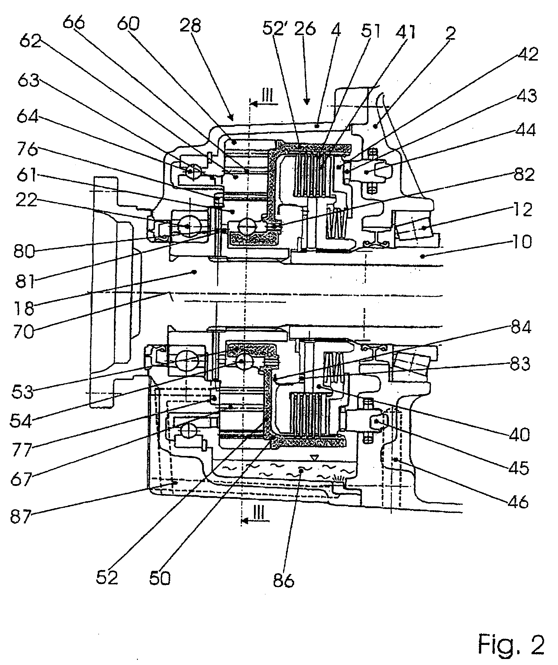 Differential gear unit for motor vehicles comprising an active control mechanism for the driving force distribution