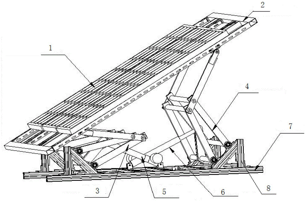 Installation and adjustment device for solar panels