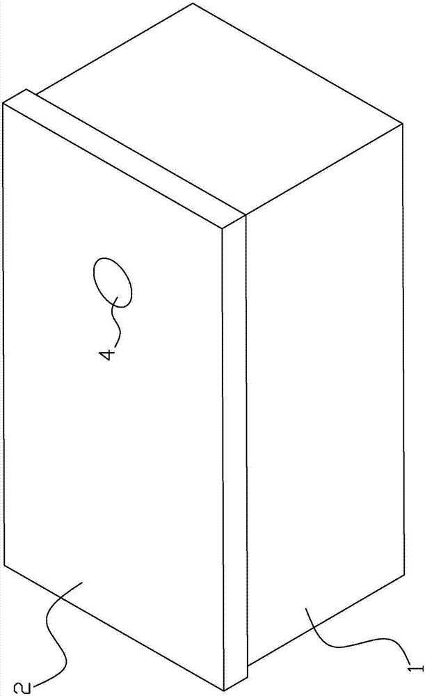 Battery PACK box structure capable of conducting heat, exhausting air and resisting water