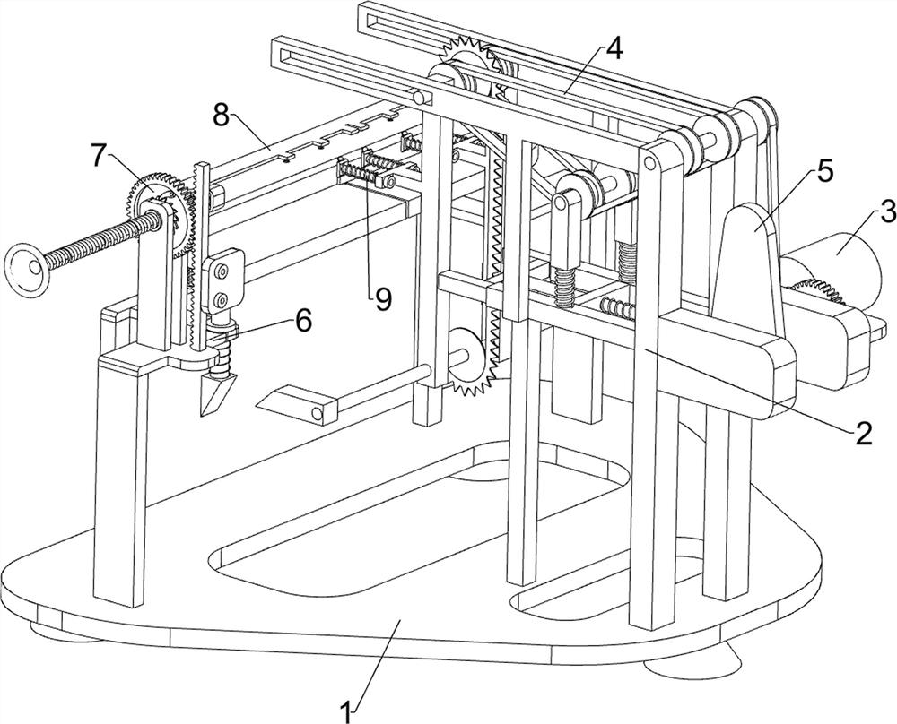 Dinosaur tail cutting machine for figurine manufacturing