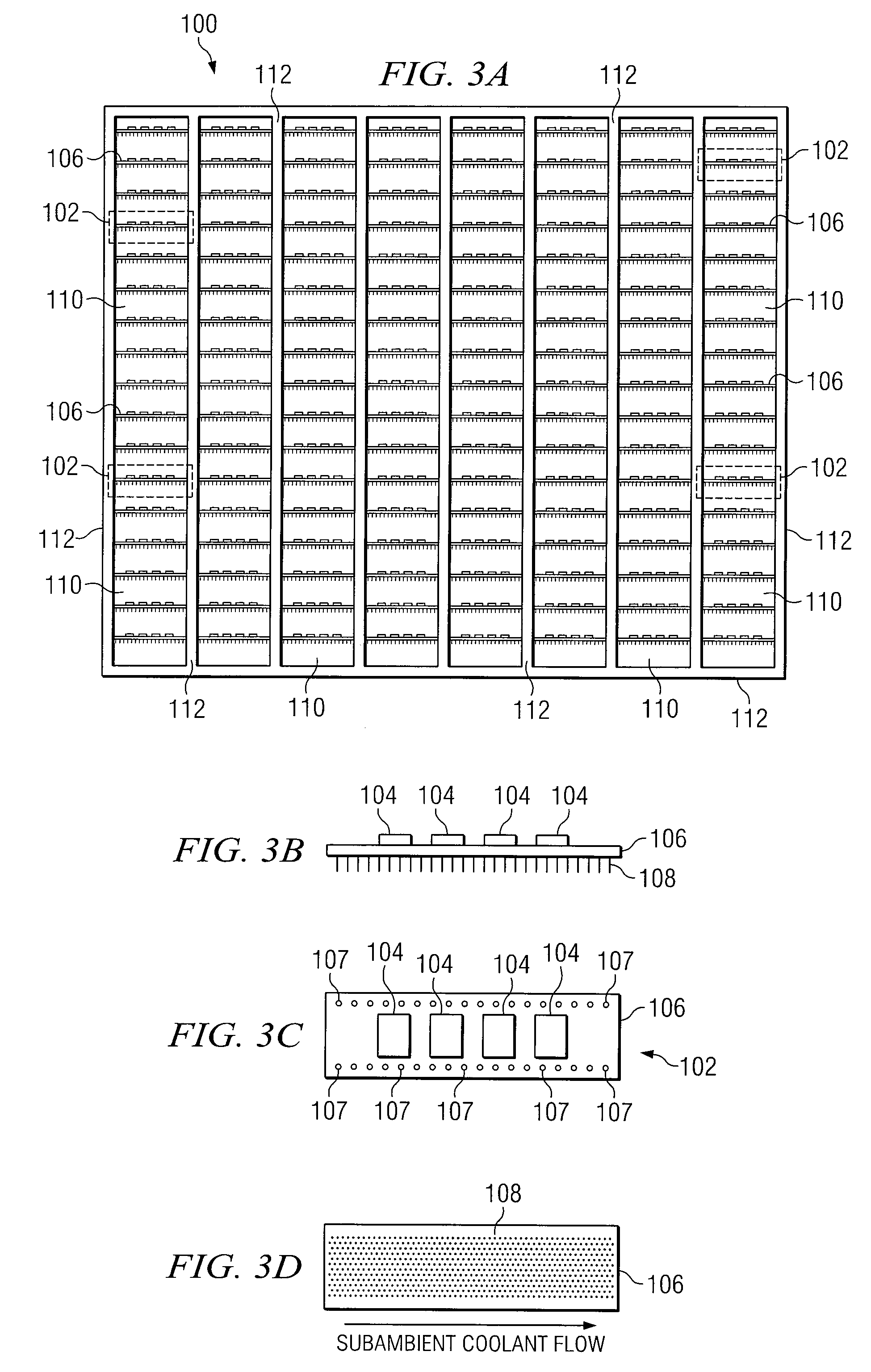 Method and Apparatus for Cooling Electronics with a Coolant at a Subambient Pressure