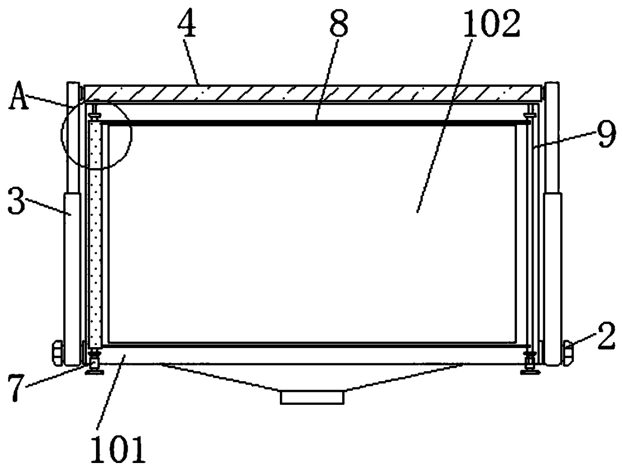 Display screen with dust prevention function for medical facility