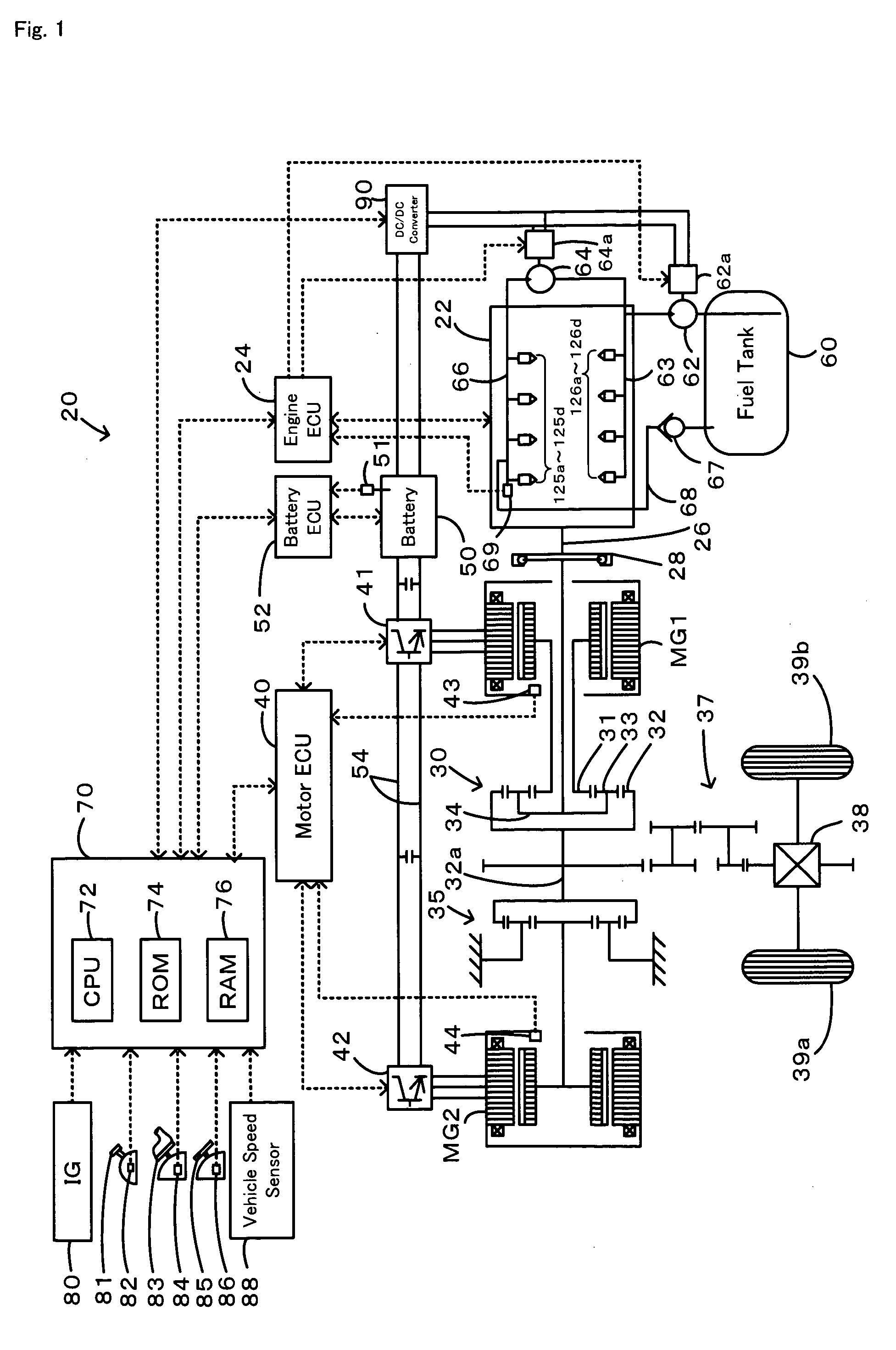 Internal combustion engine system and starting method of internal combustion engine