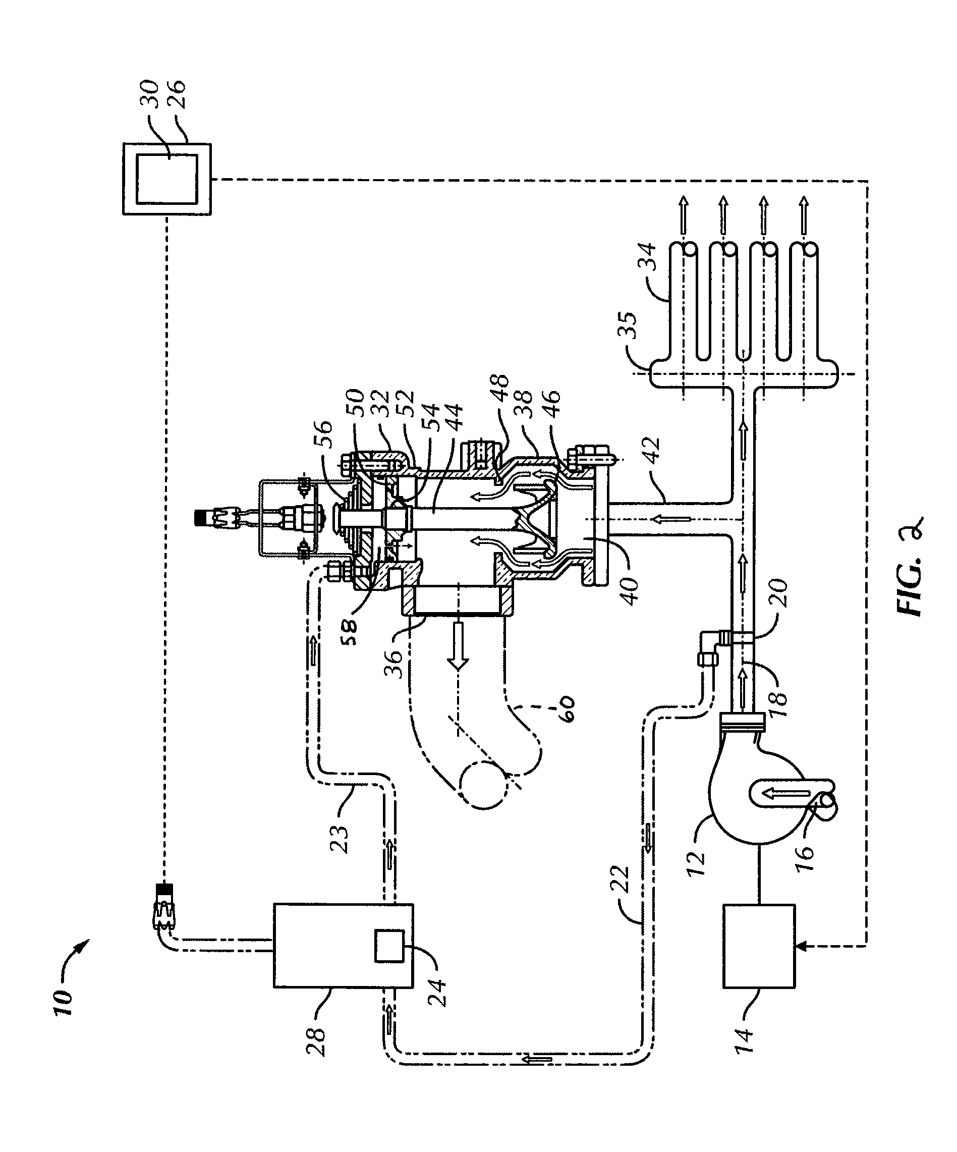 Method for controlling the discharge pressure of an engine-driven pump