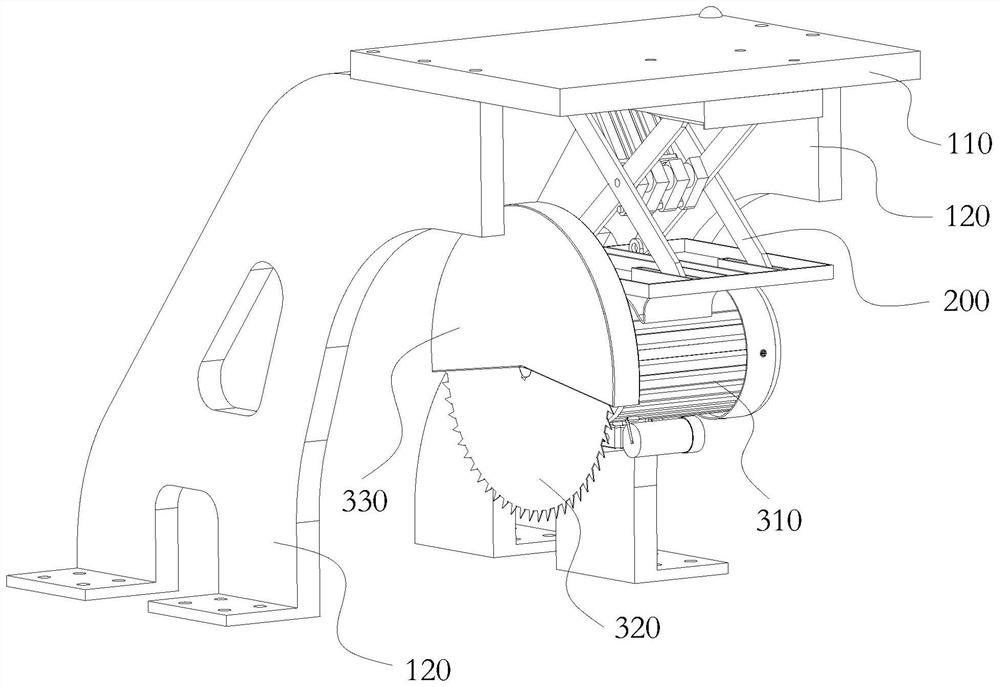 Continuous fast fish head and tail cutting device