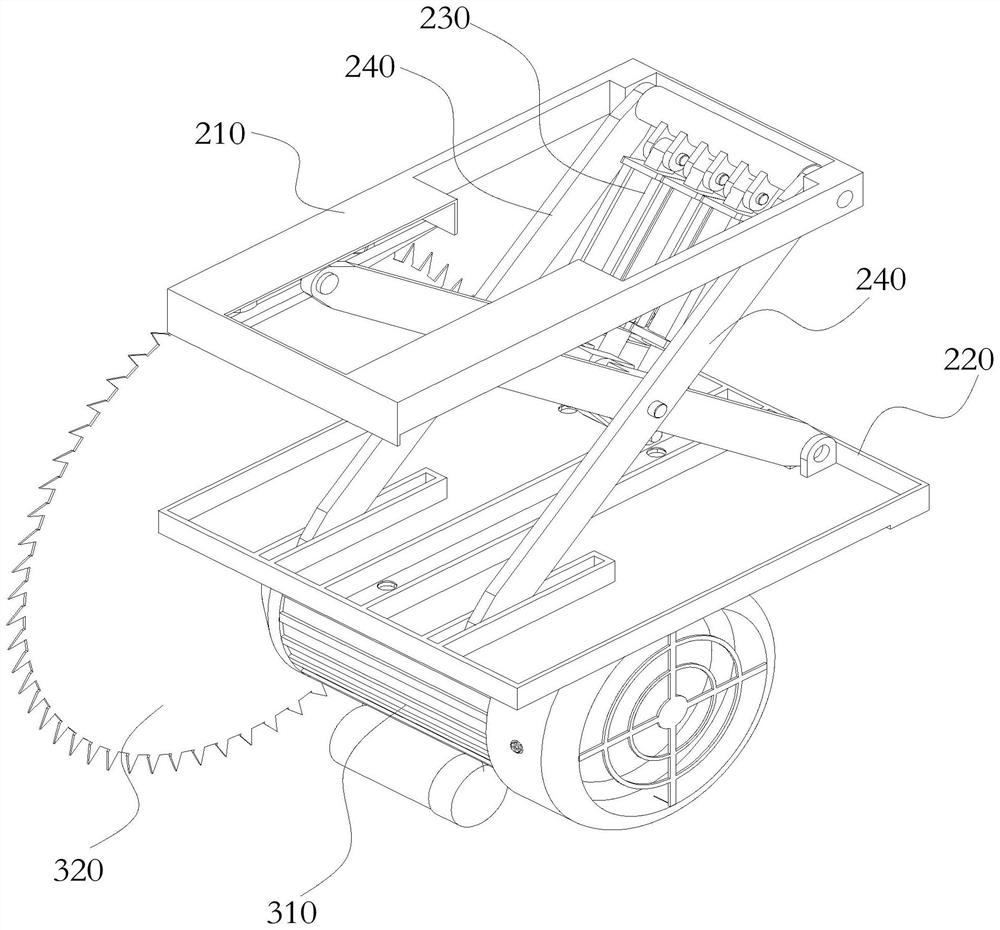 Continuous fast fish head and tail cutting device