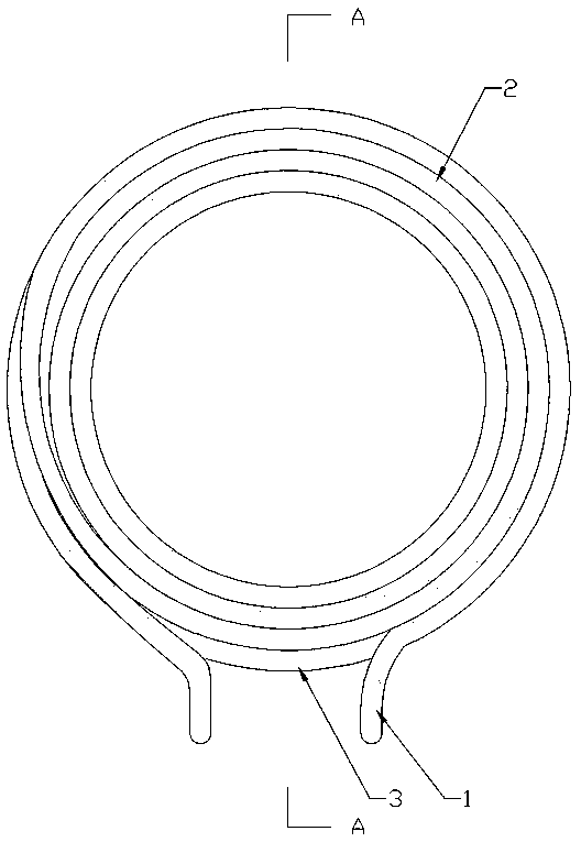 A double external lead terminal coil and a winding method