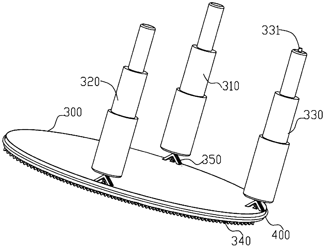 Device and method for adjusting the running attitude of an underwater robot