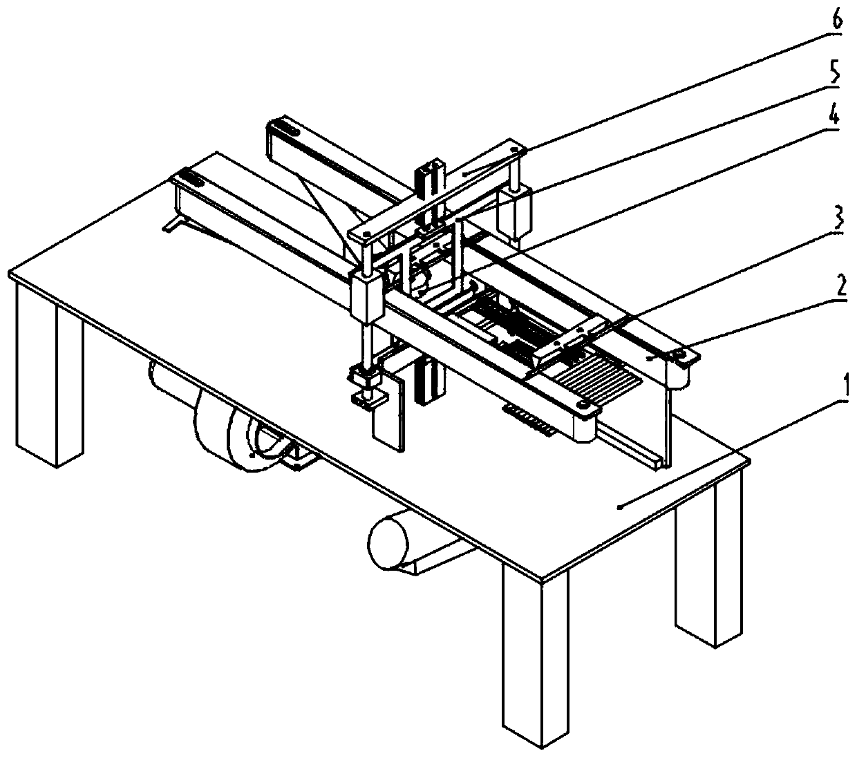 Cutting and sealing device of tray preservative film packing machine