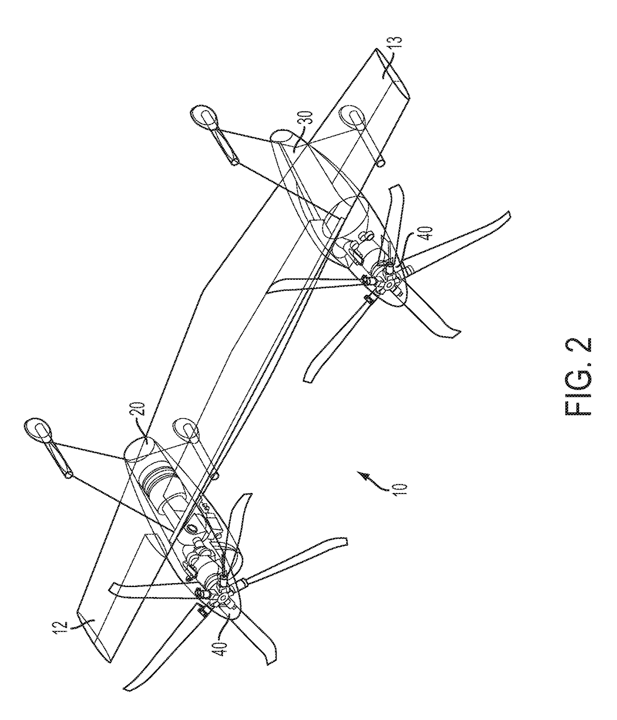 Single engine, asymmetrical vertical take-off and landing (VTOL) aircraft