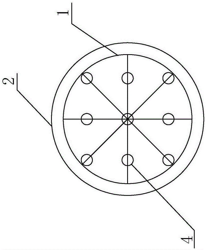 Indiffusible pile foundation construction method