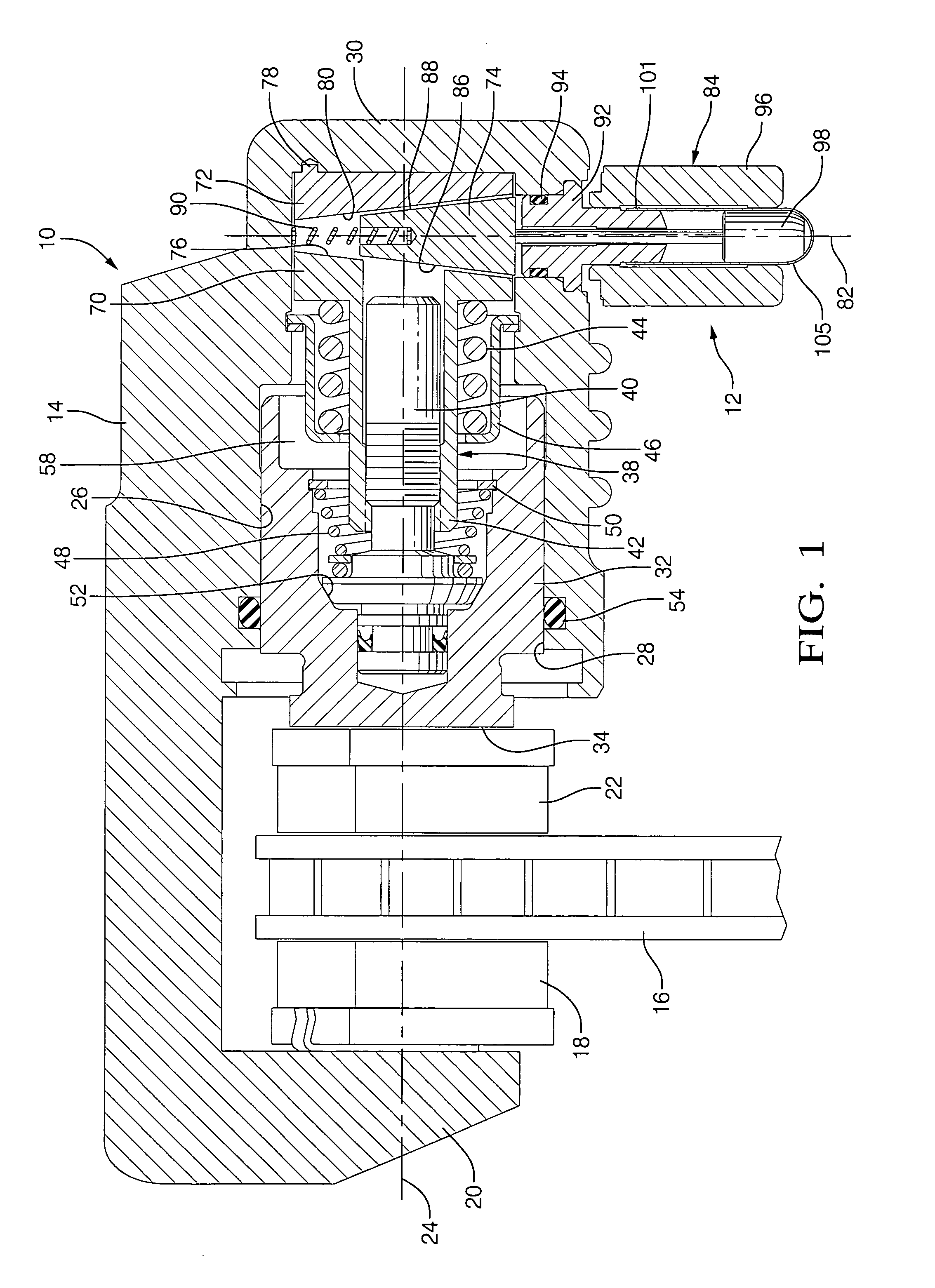 Hydraulic brake actuator comprising electrically actuable lock for park brake