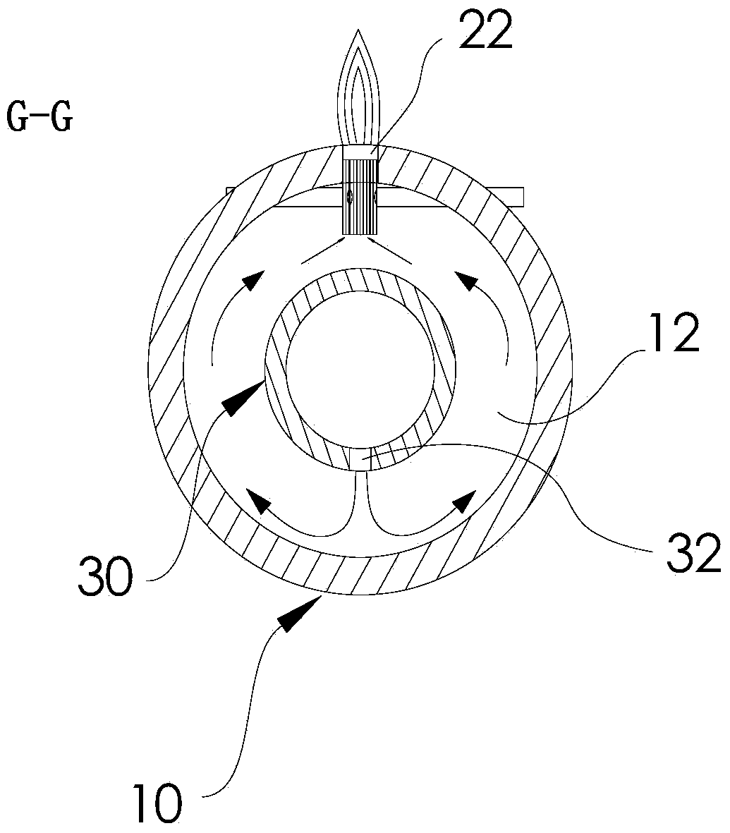 Improved single-segment type tubular burner