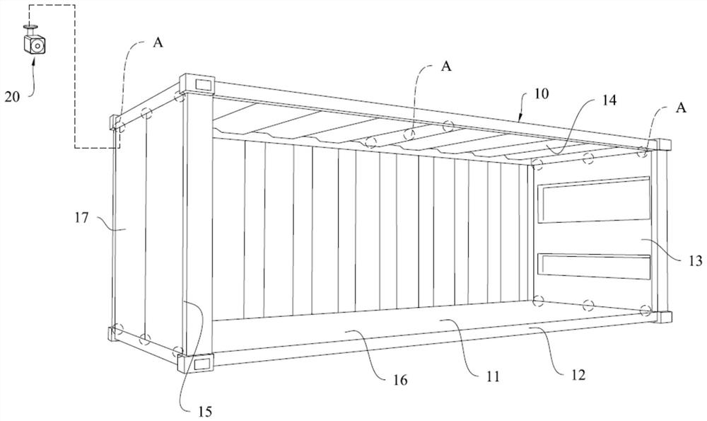 Flight time distance measurement identification system for warehousing and freight, and identification method thereof