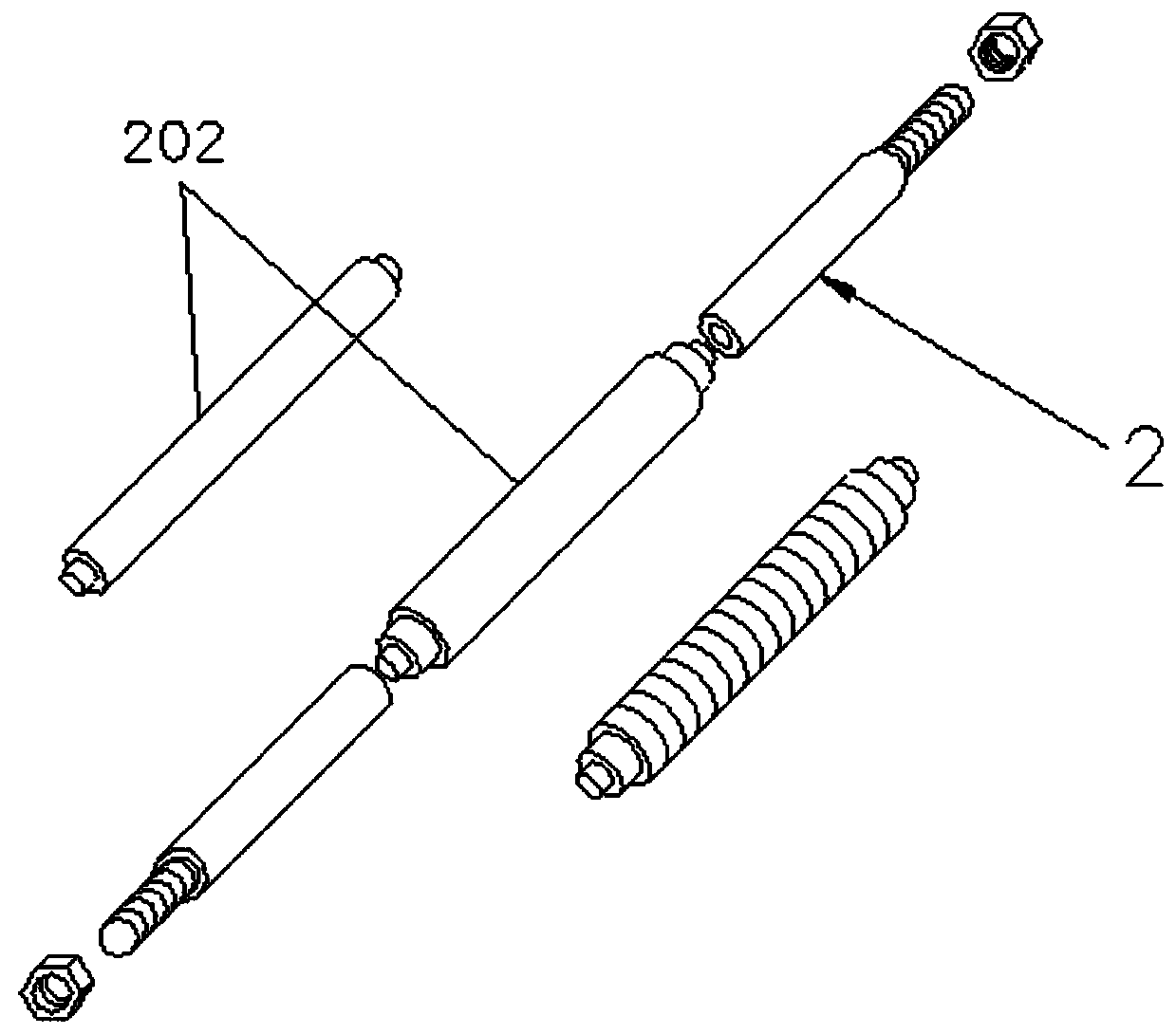 Combined elastic external fixation bracket for limb fracture