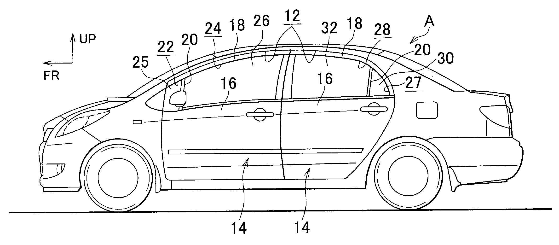 Weather strip structure