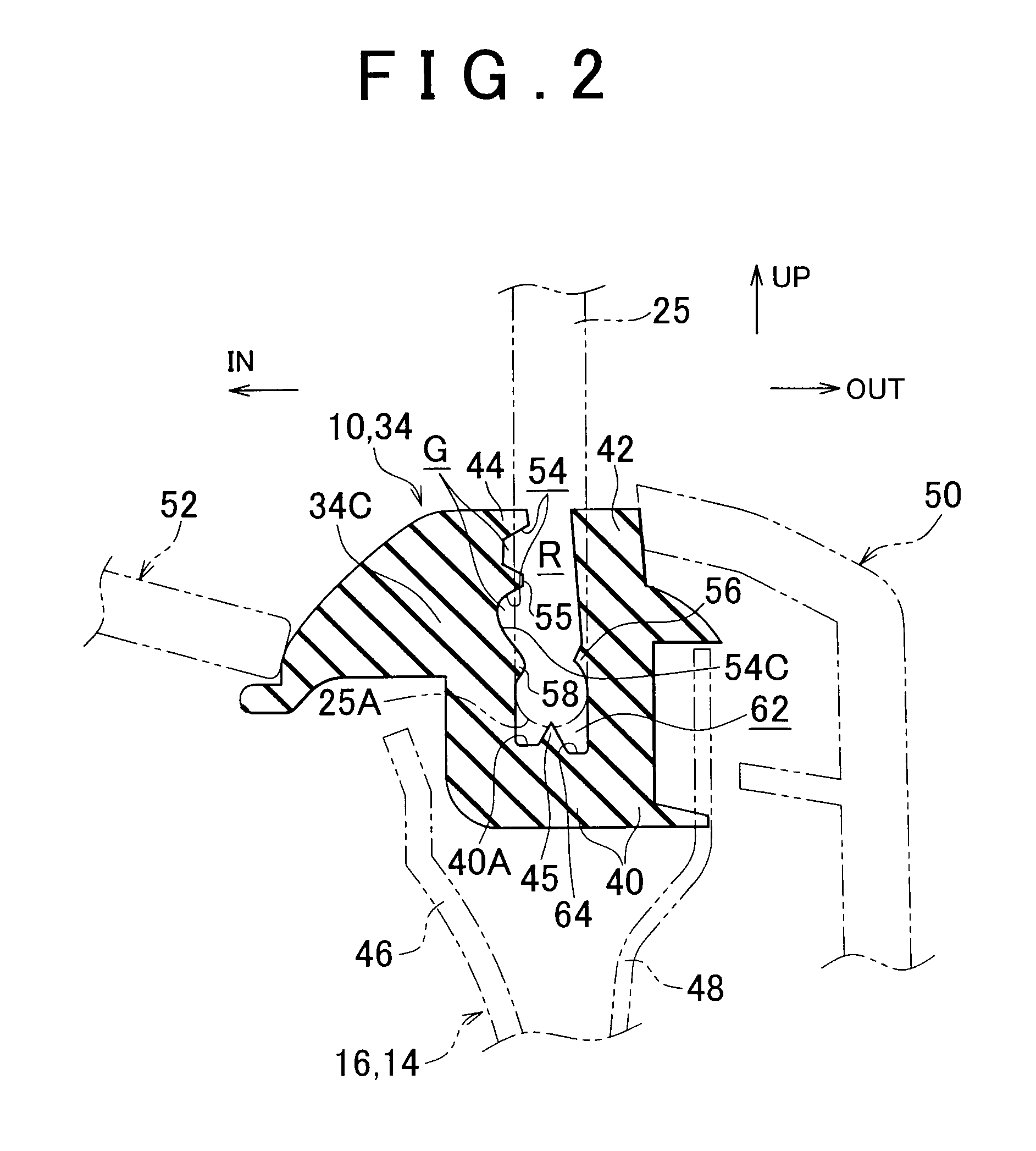 Weather strip structure