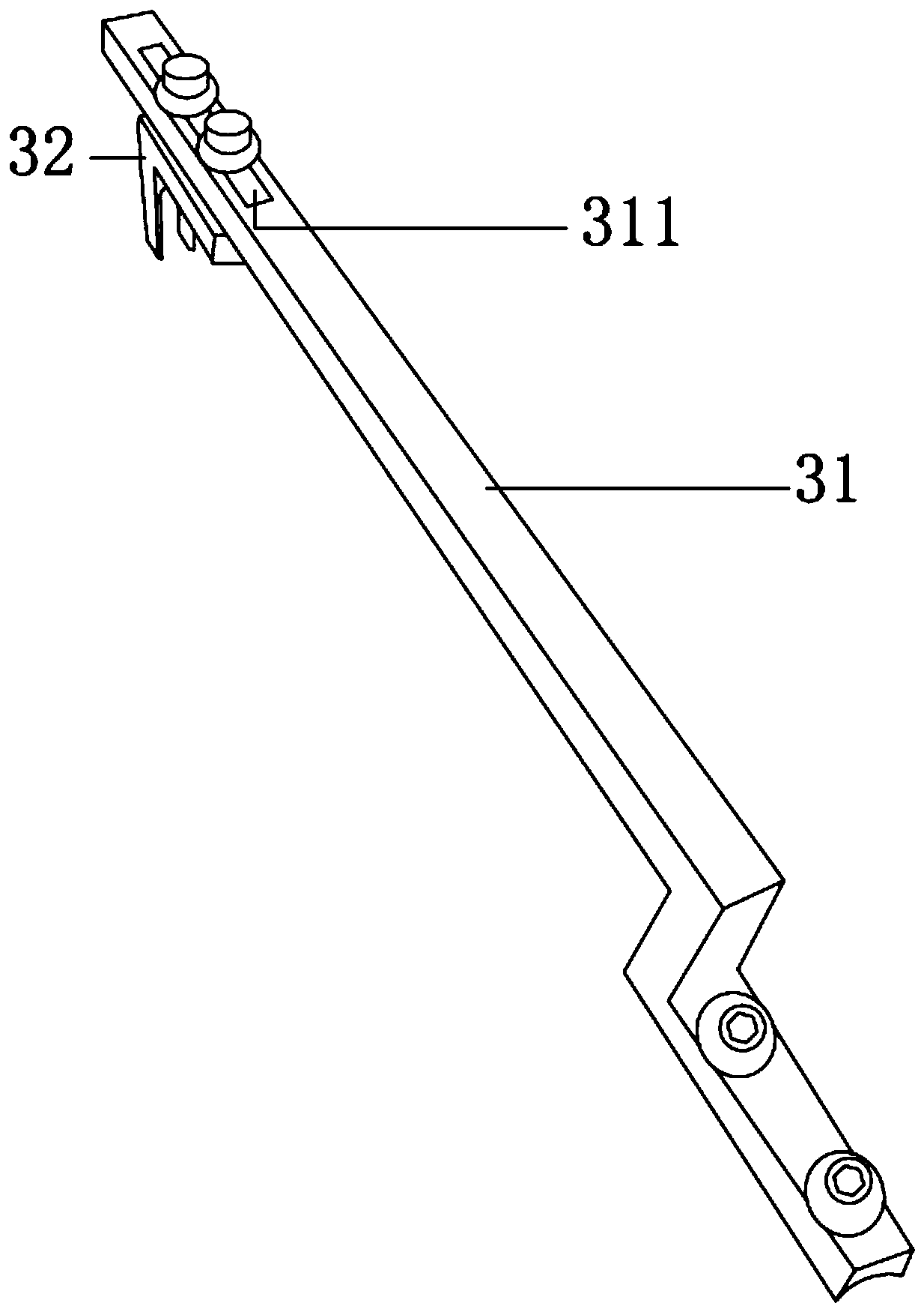 Automatic feeding device for screw rod machining