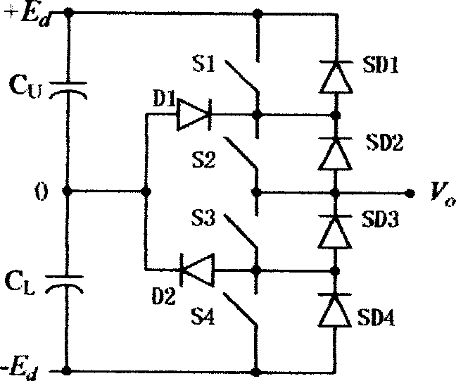 Three level inverter control system and method