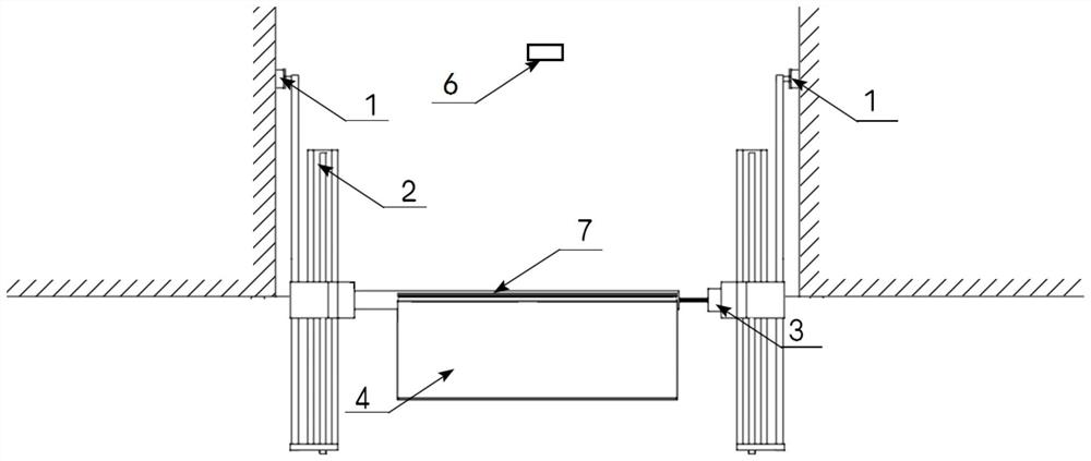 Auxiliary device for anti-sucking and exhausting smoke in tunnel shaft