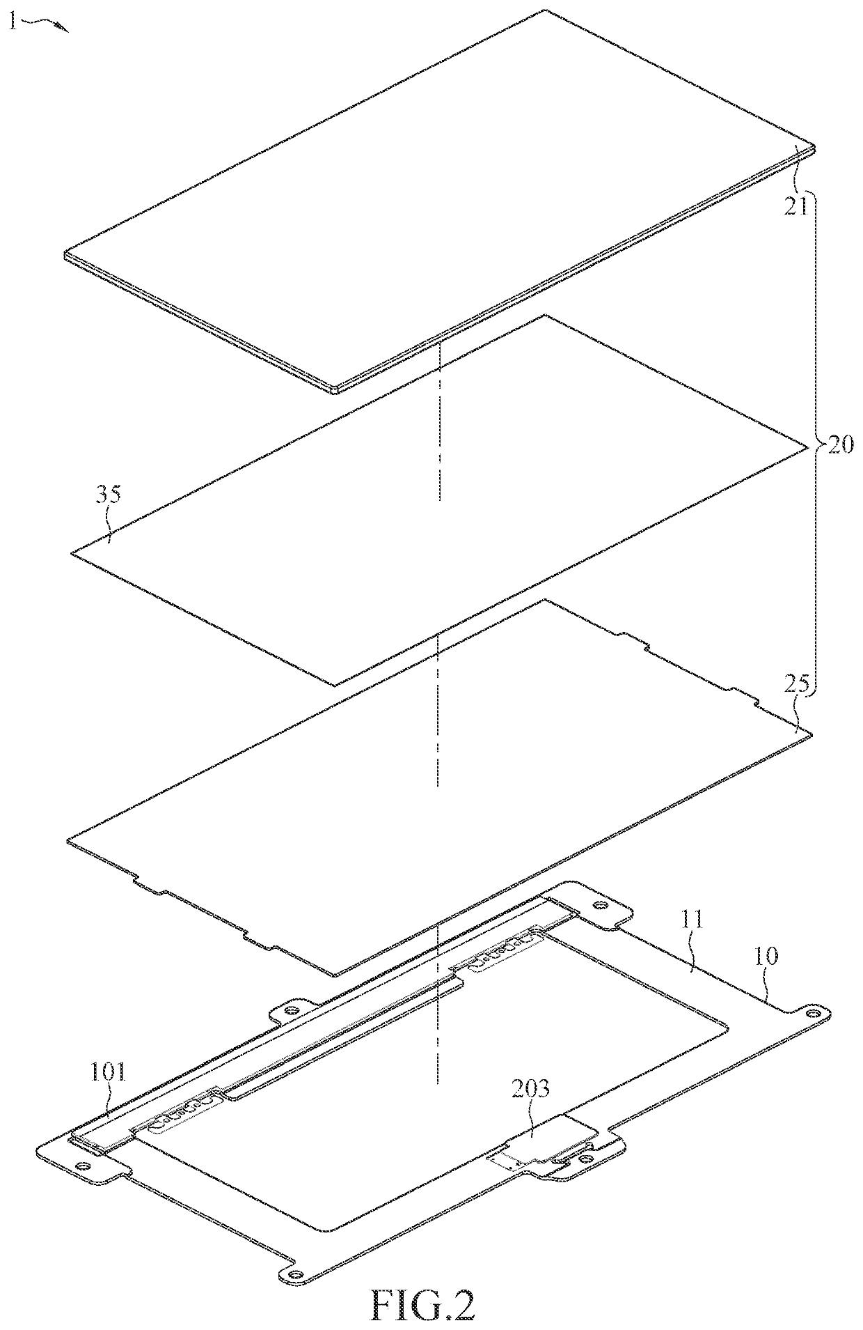 Touchpad device and manufacturing method thereof