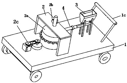 Seeding device for wheat