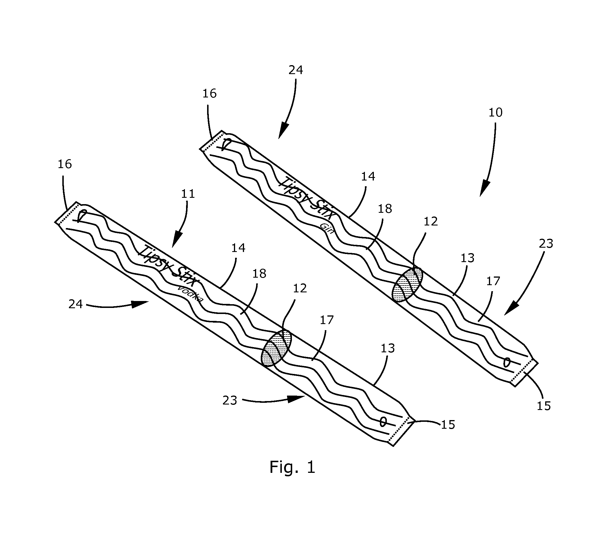 Bifurcated alcoholic beverage dispenser and associated use thereof